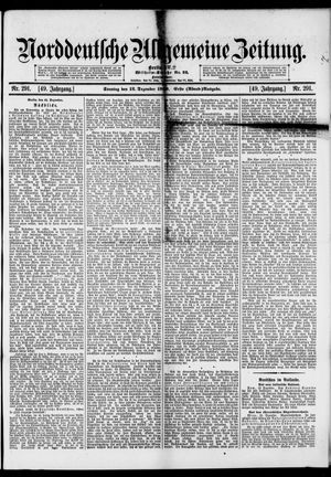 Norddeutsche allgemeine Zeitung vom 12.12.1909