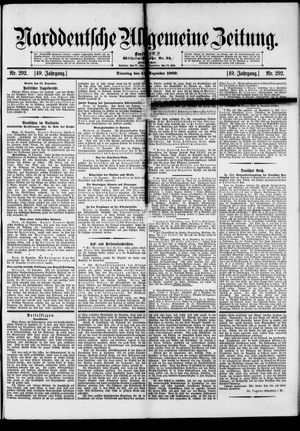 Norddeutsche allgemeine Zeitung vom 14.12.1909