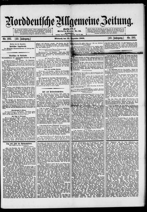 Norddeutsche allgemeine Zeitung vom 15.12.1909