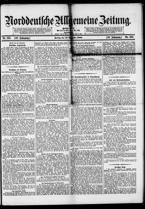 Norddeutsche allgemeine Zeitung vom 17.12.1909