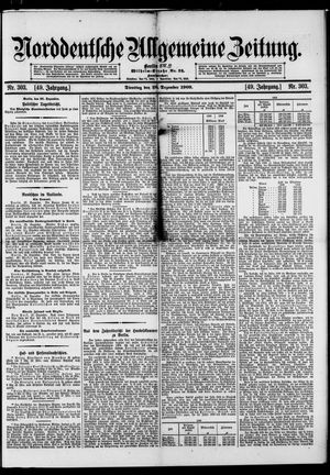 Norddeutsche allgemeine Zeitung vom 28.12.1909