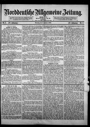 Norddeutsche allgemeine Zeitung vom 04.01.1910
