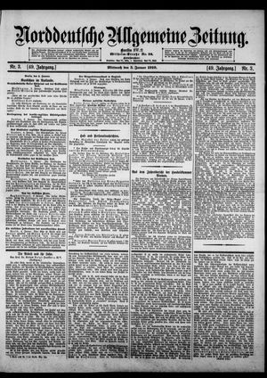 Norddeutsche allgemeine Zeitung vom 05.01.1910