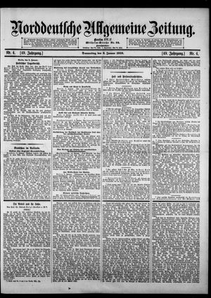 Norddeutsche allgemeine Zeitung vom 06.01.1910