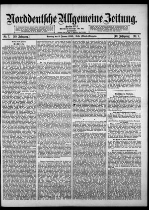 Norddeutsche allgemeine Zeitung vom 09.01.1910