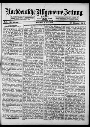 Norddeutsche allgemeine Zeitung vom 12.01.1910