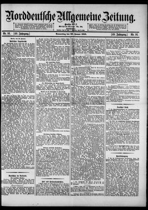 Norddeutsche allgemeine Zeitung vom 20.01.1910