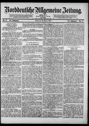Norddeutsche allgemeine Zeitung vom 21.01.1910
