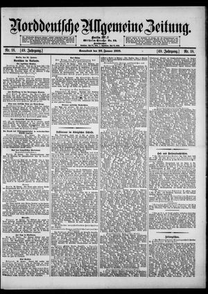 Norddeutsche allgemeine Zeitung vom 22.01.1910