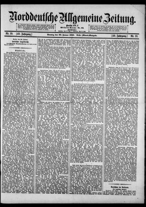 Norddeutsche allgemeine Zeitung vom 23.01.1910