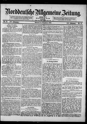 Norddeutsche allgemeine Zeitung vom 26.01.1910