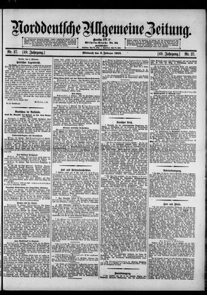 Norddeutsche allgemeine Zeitung vom 02.02.1910
