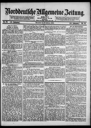 Norddeutsche allgemeine Zeitung vom 12.02.1910