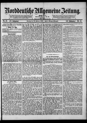 Norddeutsche allgemeine Zeitung vom 20.02.1910