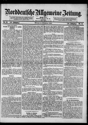 Norddeutsche allgemeine Zeitung vom 23.02.1910