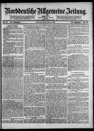 Norddeutsche allgemeine Zeitung vom 26.02.1910
