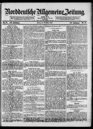 Norddeutsche allgemeine Zeitung vom 18.03.1910