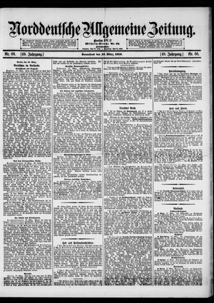 Norddeutsche allgemeine Zeitung on Mar 19, 1910