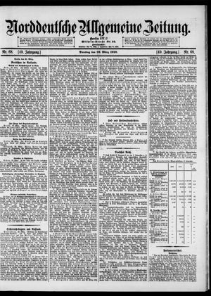 Norddeutsche allgemeine Zeitung vom 22.03.1910