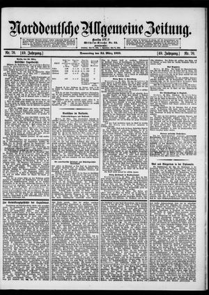 Norddeutsche allgemeine Zeitung vom 24.03.1910