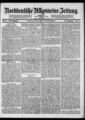 Norddeutsche allgemeine Zeitung vom 27.03.1910