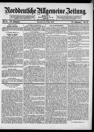 Norddeutsche allgemeine Zeitung vom 09.04.1910
