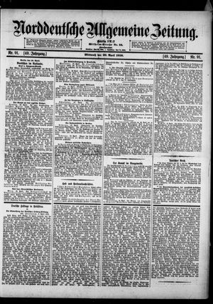 Norddeutsche allgemeine Zeitung vom 20.04.1910