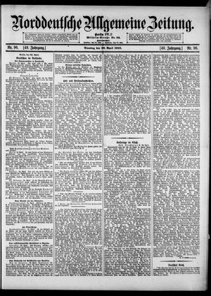 Norddeutsche allgemeine Zeitung vom 26.04.1910
