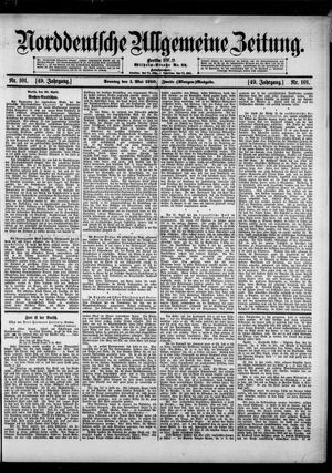 Norddeutsche allgemeine Zeitung vom 01.05.1910