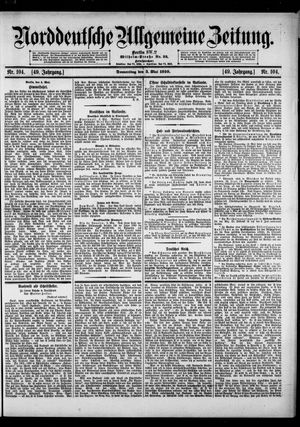 Norddeutsche allgemeine Zeitung vom 05.05.1910