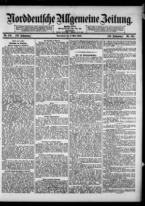 Norddeutsche allgemeine Zeitung vom 07.05.1910