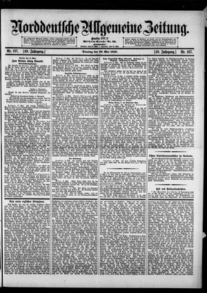 Norddeutsche allgemeine Zeitung vom 10.05.1910