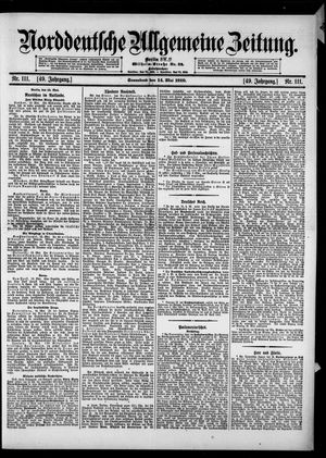 Norddeutsche allgemeine Zeitung vom 14.05.1910