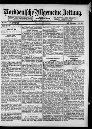 Norddeutsche allgemeine Zeitung vom 18.05.1910