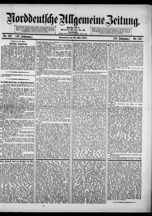 Norddeutsche allgemeine Zeitung vom 28.05.1910