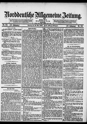 Norddeutsche allgemeine Zeitung vom 29.05.1910
