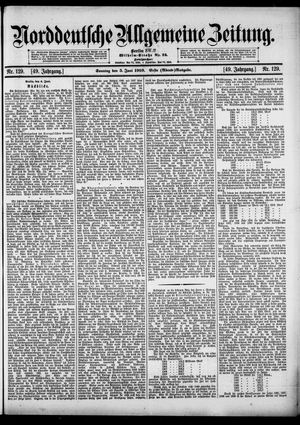 Norddeutsche allgemeine Zeitung vom 05.06.1910