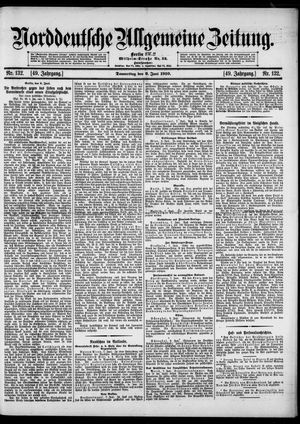 Norddeutsche allgemeine Zeitung vom 09.06.1910