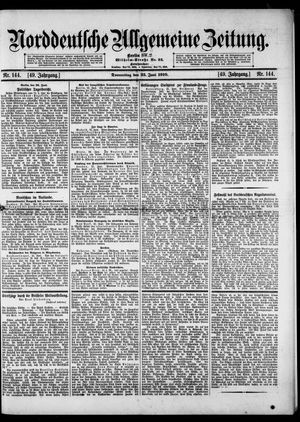 Norddeutsche allgemeine Zeitung vom 23.06.1910