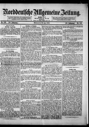 Norddeutsche allgemeine Zeitung vom 29.06.1910