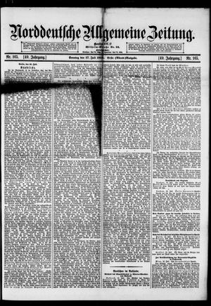 Norddeutsche allgemeine Zeitung on Jul 17, 1910