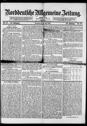 Norddeutsche allgemeine Zeitung vom 23.07.1910