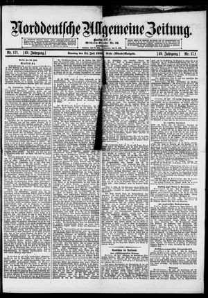 Norddeutsche allgemeine Zeitung vom 24.07.1910