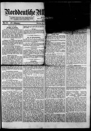 Norddeutsche allgemeine Zeitung vom 26.07.1910