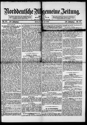 Norddeutsche allgemeine Zeitung on Jul 29, 1910