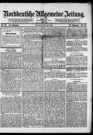 Norddeutsche allgemeine Zeitung vom 30.07.1910