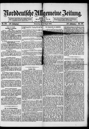 Norddeutsche allgemeine Zeitung vom 04.08.1910