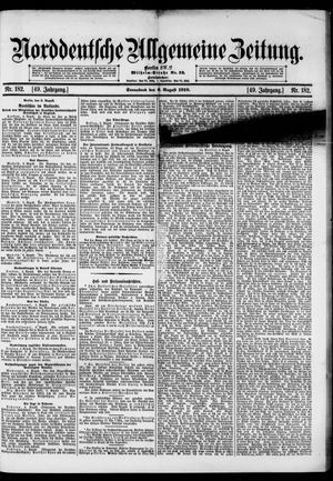 Norddeutsche allgemeine Zeitung vom 06.08.1910