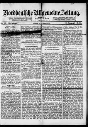 Norddeutsche allgemeine Zeitung vom 10.08.1910