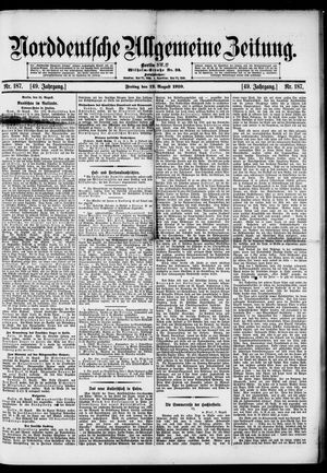 Norddeutsche allgemeine Zeitung vom 12.08.1910